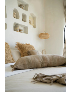 Housse de coussin Oh My Gee - Velours béton - 35x100 2