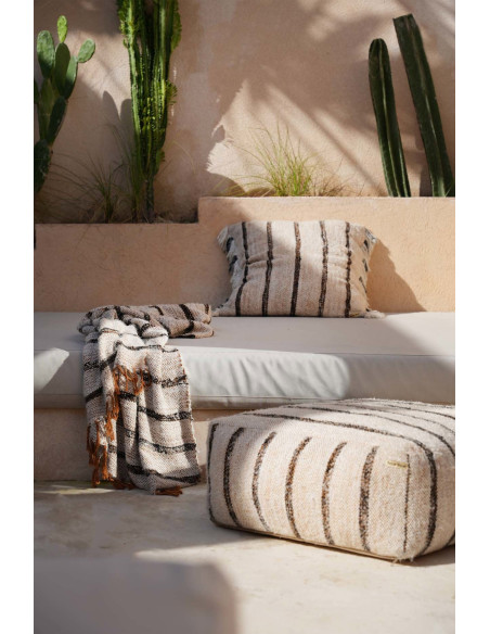 Housse de coussin Oh My Gee - Bohémien Blanc - 60x60