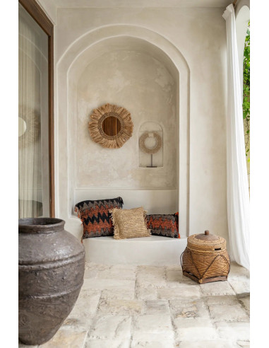 Housse de coussin De Oh My Gee - Noir Orange - 35x100