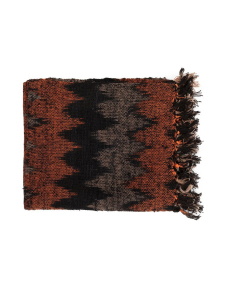 Plaid S'il vous Plaid - noir orange