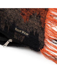 Housse de coussin De Oh My Gee - Noir Orange - 30x50 2