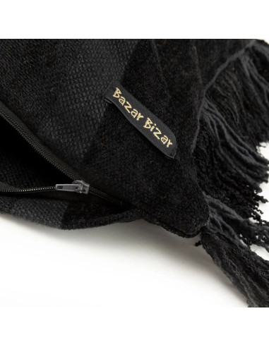 Housse de coussin Oh My Gee - Velours noir - 30x50