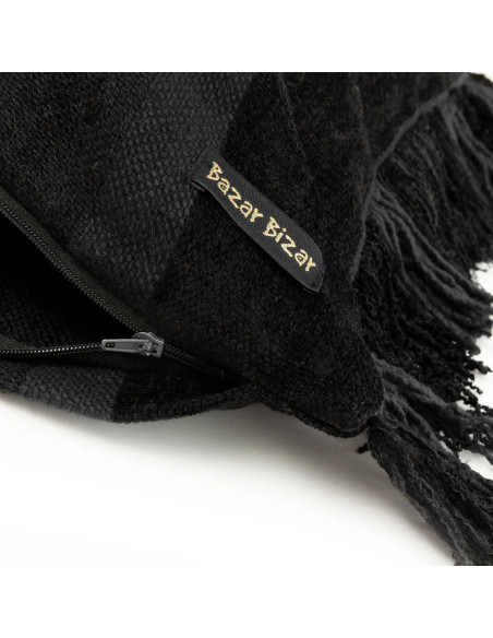 Housse de coussin Oh My Gee - Velours noir - 30x50