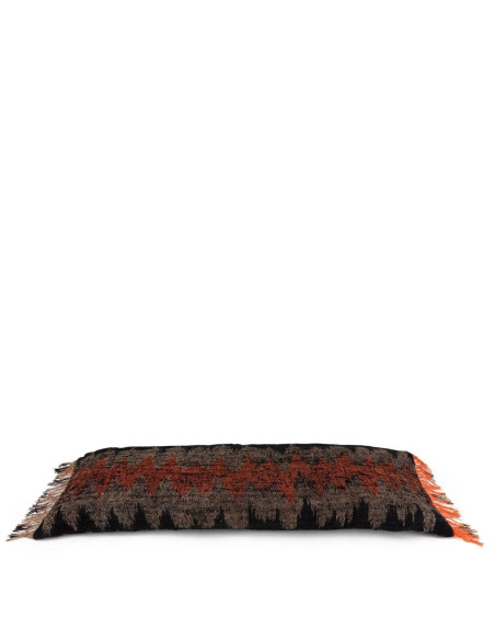 Housse de coussin De Oh My Gee - Noir Orange - 35x100