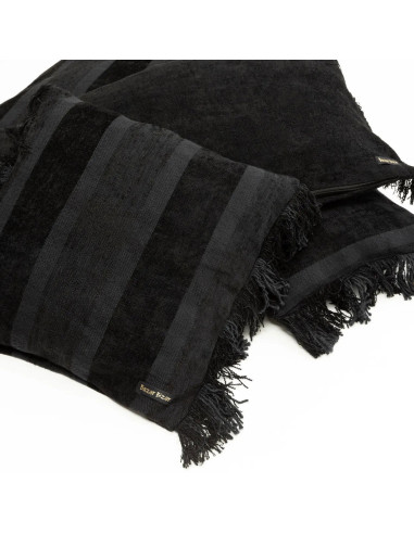 Housse de coussin Oh My Gee - Velours noir - 30x50