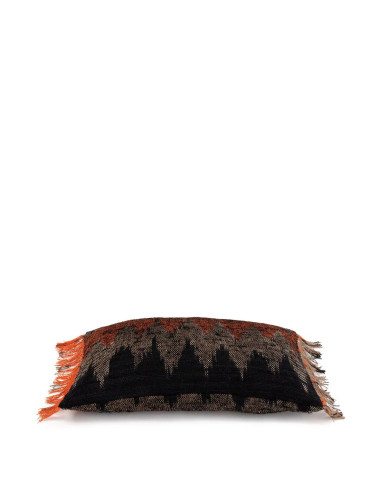 Housse de coussin De Oh My Gee - Noir Orange - 30x50
