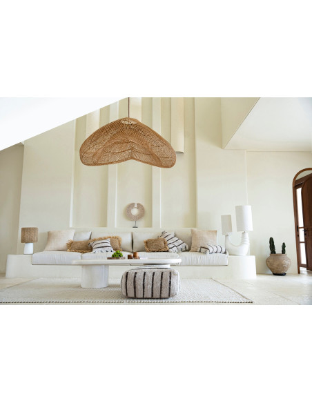 Housse de coussin Oh My Gee - Bohémien Blanc - 40x40