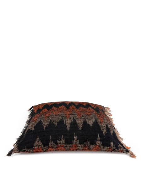 Housse de coussin De Oh My Gee - Noir Orange - 60x60