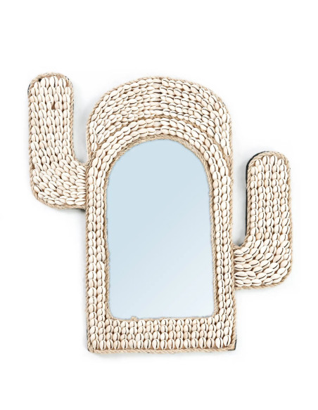 Miroir cactus coquillage - Naturel Miroir cactus coquillage - Naturel