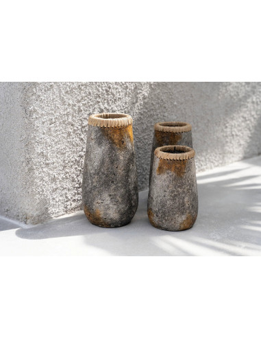 Vase Sneaky - Antique Gris - M
