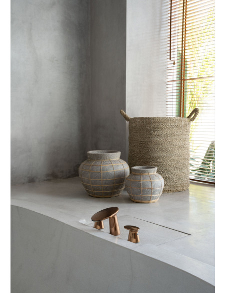 Vase Belly - Beton Naturel - L