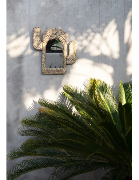 Miroir cactus coquillage - Naturel Miroir cactus coquillage - Naturel