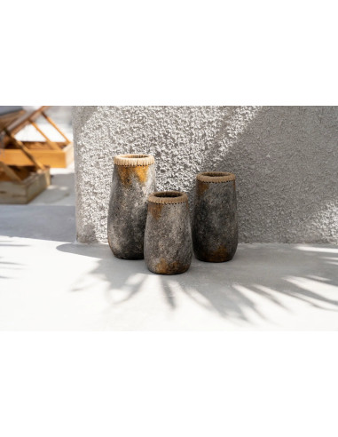 Vase Sneaky - Antique Gris - S
