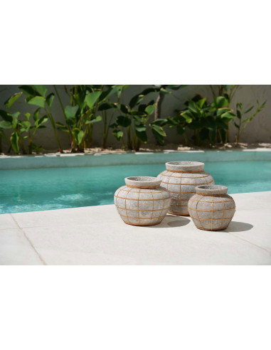 Vase Belly - Beton Naturel - L