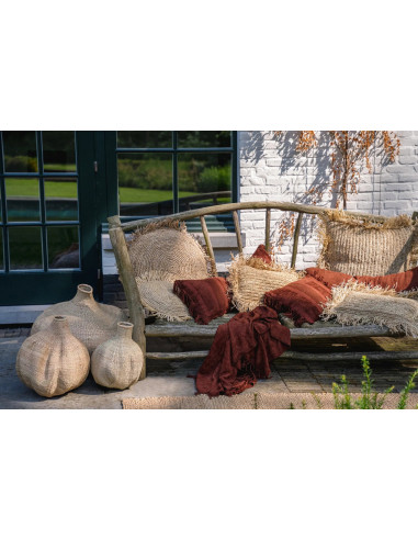 Housse de coussin Oh My Gee - Velours bordeaux - 30x100