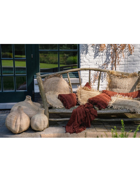 Housse de coussin Oh My Gee - Velours bordeaux - 30x100