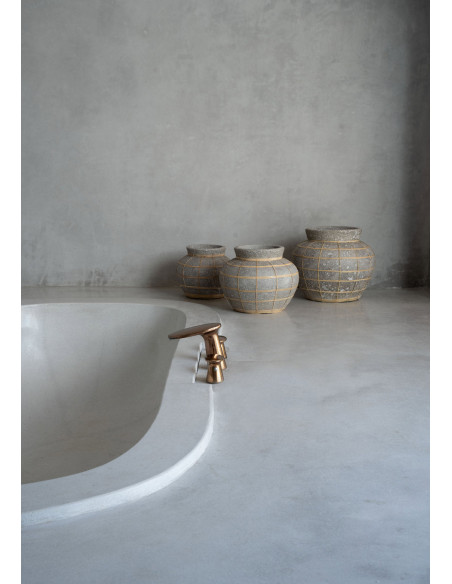 Vase Belly - Beton Naturel - L