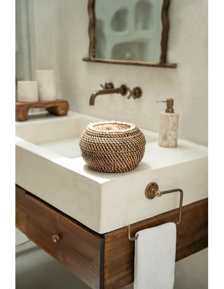 Le Panier Colonial Peek-a-Boo - Naturel Marron - S Le Panier Colonial Peek-a-Boo - Naturel Marron - S