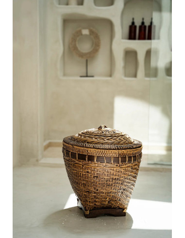 Le Panier Colonial Storage - Naturel Marron - L