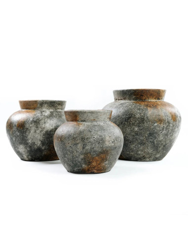 Vase Funky - Gris Antique - M