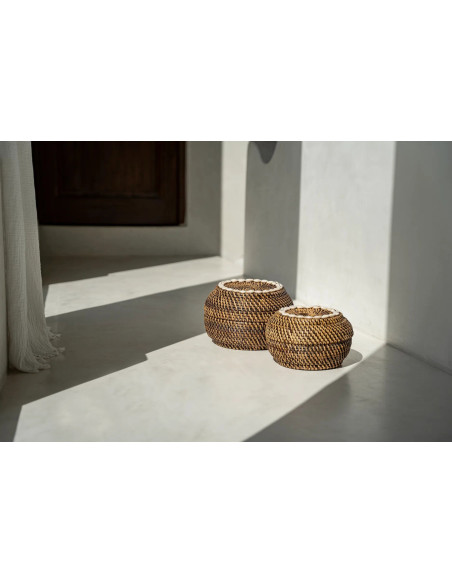 Le Panier Colonial Peek-a-Boo - Naturel Marron - S Le Panier Colonial Peek-a-Boo - Naturel Marron - S