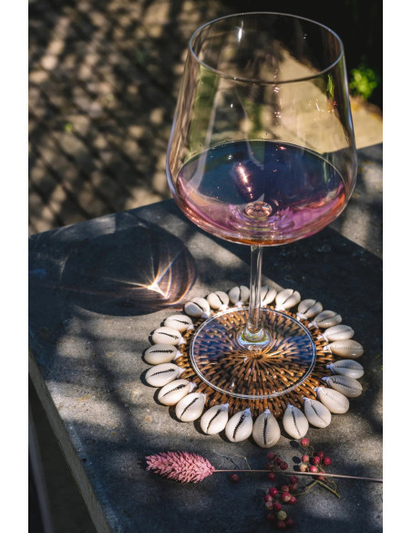 Sous-verre en coquille coloniale - Marron naturel