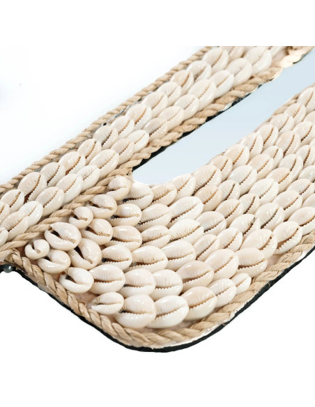 Miroir cactus coquillage - Naturel Miroir cactus coquillage - Naturel