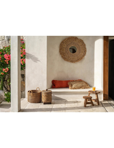 Poubelle de salle de bain - Marron naturel