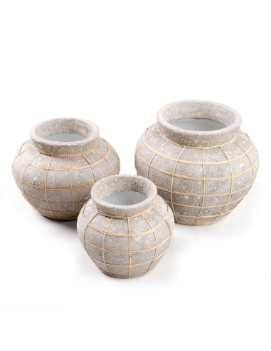 Vase Belly - Beton Naturel - L