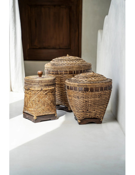Le Panier Colonial Storage - Naturel Marron - M Le Panier Colonial Storage - Naturel Marron - M