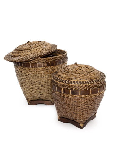 Le Panier Colonial Storage - Naturel Marron - M