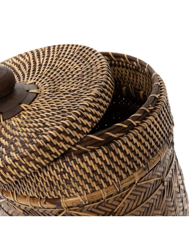 Poubelle de salle de bain - Marron naturel