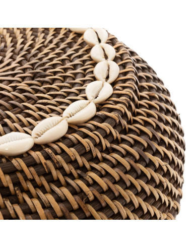 Le Panier Colonial Peek-a-Boo - Naturel Marron - M