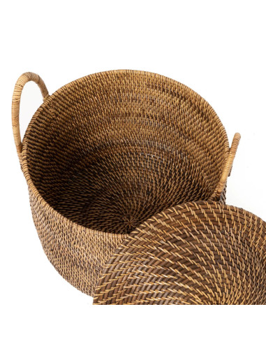 Panier colonial - Marron naturel