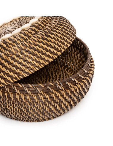 Le Panier Colonial Peek-a-Boo - Naturel Marron - M