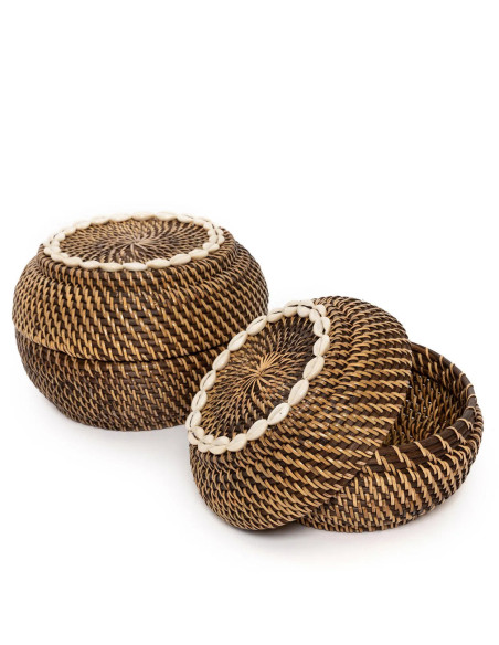 Le Panier Colonial Peek-a-Boo - Naturel Marron - M Le Panier Colonial Peek-a-Boo - Naturel Marron - M