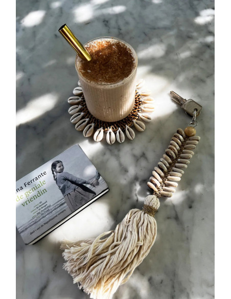 Sous-verre en coquille coloniale - Marron naturel