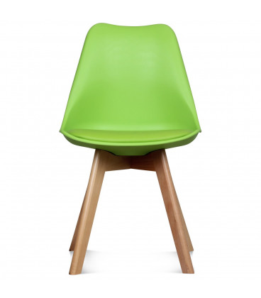 Chaise Copenhague Vert Pomme + Coussin