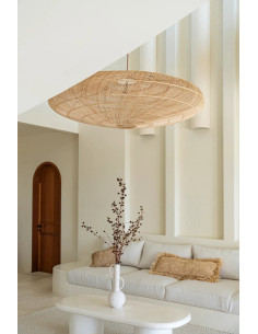 Le coussin en raphia - Naturel - 35x100 2