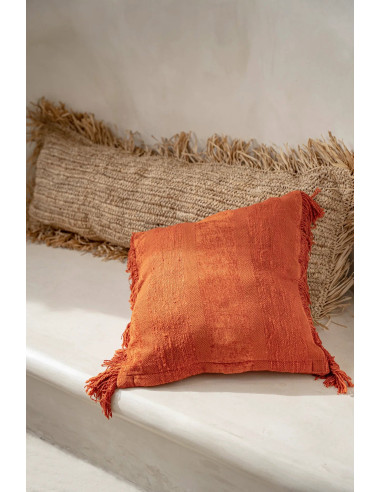 Le coussin en raphia - Naturel - 35x100