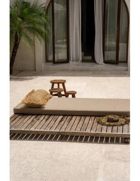 Le coussin en raphia - Naturel - 35x100