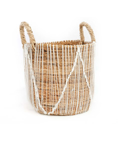 Point de macramé droit - Naturel Blanc - L