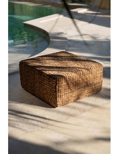 Pouf jacinthe - Naturel - M