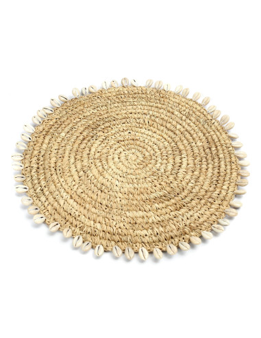 Le dessous de plat en coquille de raphia