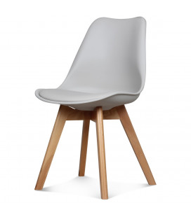 Chaise Copenhague Taupe + Coussin
