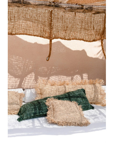 Le coussin en raphia - Naturel - 35x100