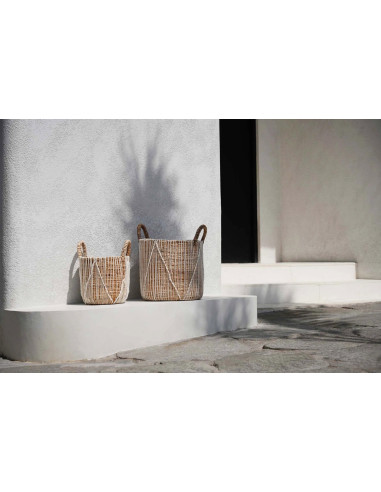 Point de macramé droit - Naturel Blanc - L