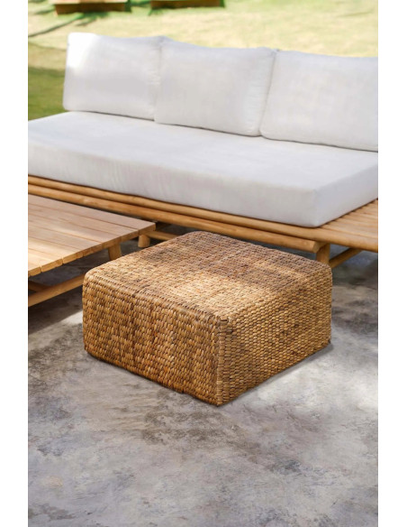 Pouf jacinthe - Naturel - M