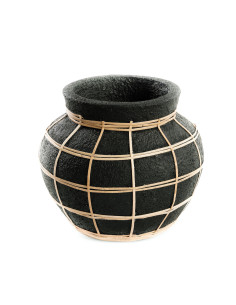 Vase Belly - Noir Naturel - S