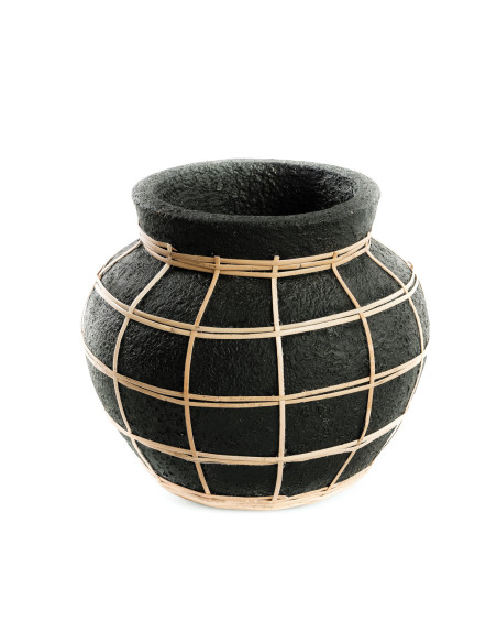 Vase Belly - Noir Naturel - S